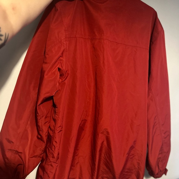 Eddie Bauer Mens Jacket Large Red Weatheredge Waterproof Outdoor - Picture 3 of 4